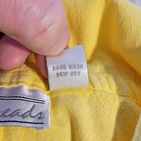 Sacred Threads Yellow Spring Time Boho Romper Overalls Women's M/L - Picture 14 of 15